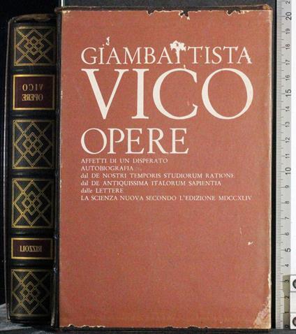 Opere - Giambattista Vico - copertina
