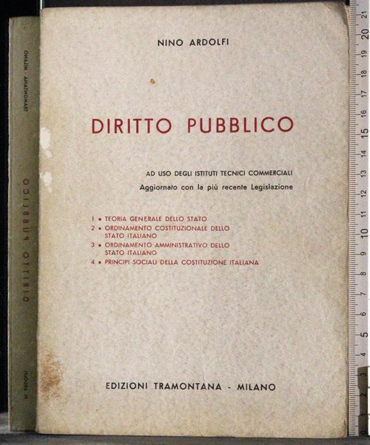 Diritto pubblico - Nino Ardolfi - copertina