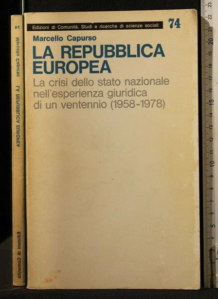 La Repubblica Europea - Marcello Capurso - copertina