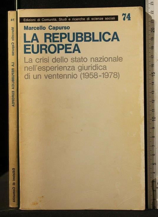 La Repubblica Europea - Marcello Capurso - copertina