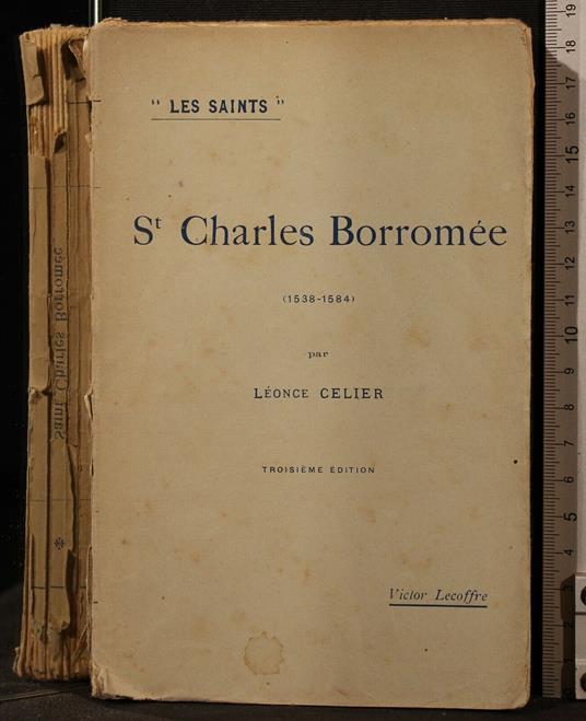 St Charles Borromee - Leonce Celier - copertina