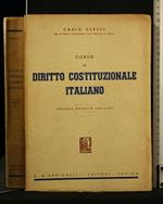 Corso di Diritto Costituzionale Italiano
