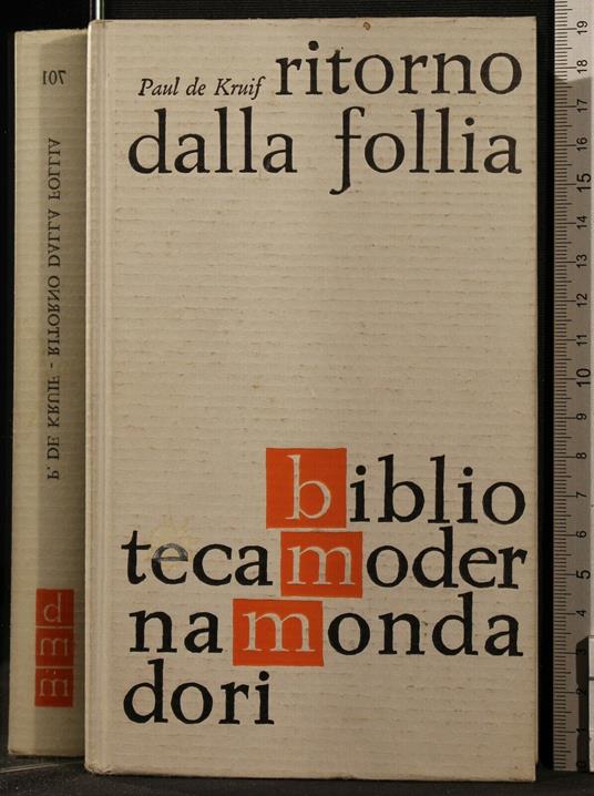 Ritorno Dalla - Paul De Kruif - copertina