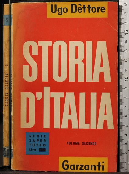 Storia d'Italia. Vol 2 - Ugo Dettore - copertina