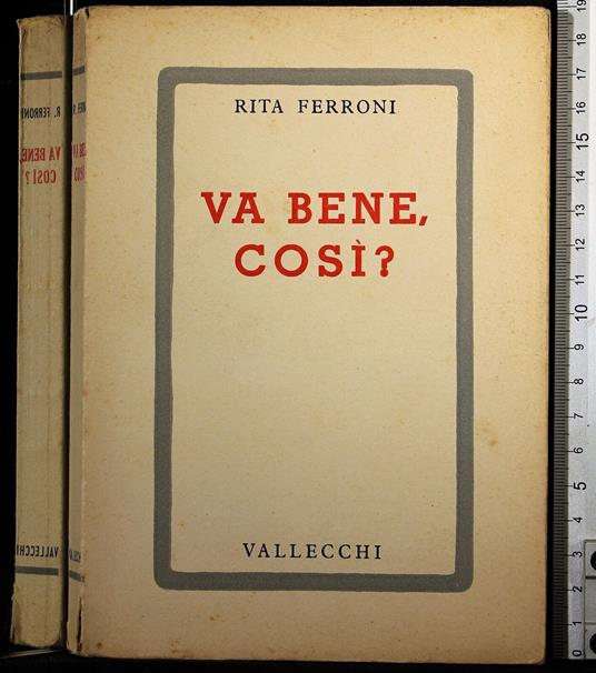 Va bene, così? - Rita Ferroni - copertina