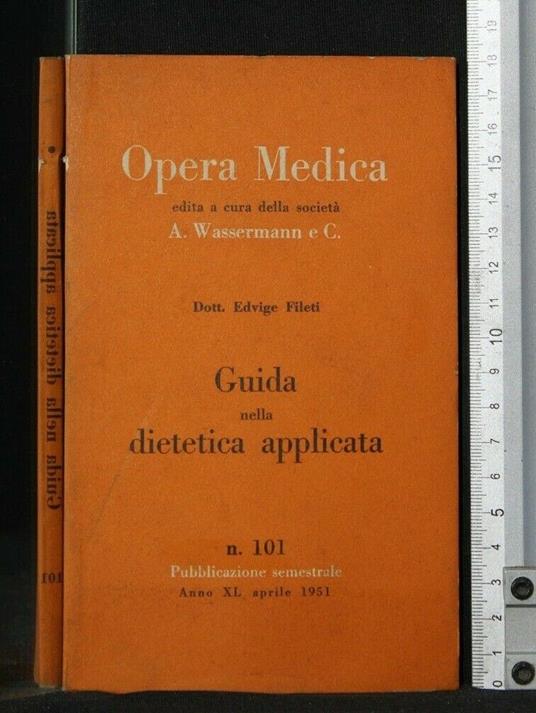 Guida Nella Dietetica Applicata - Edvige Fileti - copertina
