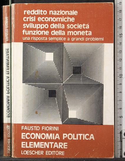Economia politica elementare - Fausto Fiorini - copertina