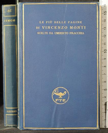 Le più belle pagine di Vincenzo Monti - Umberto Fracchia - copertina