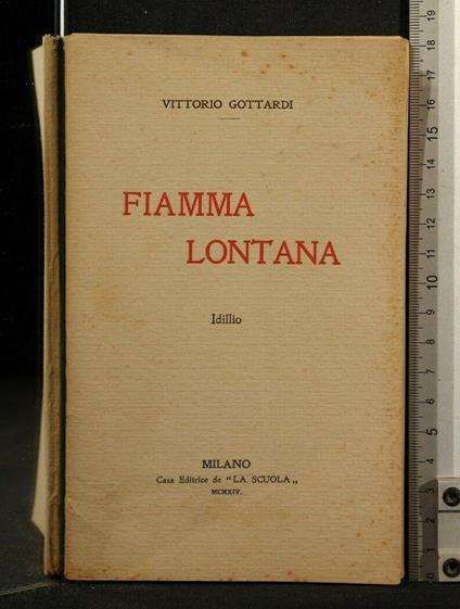 Fiamma Lontana Idillio - Vittorio Gottardi - copertina