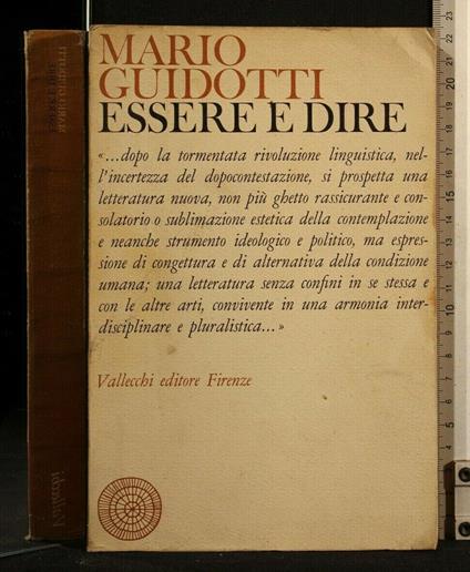 Essere e Dire - Mario Guidotti - copertina