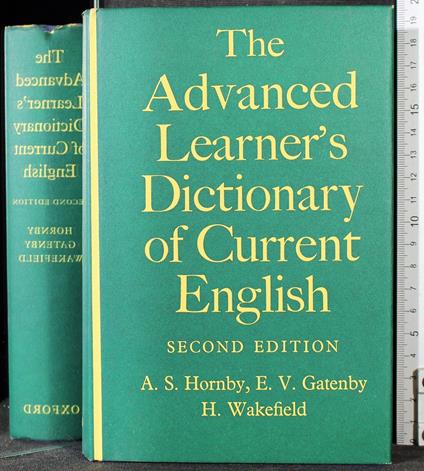 The advanced learner's dictionary of current English - Hornby - copertina