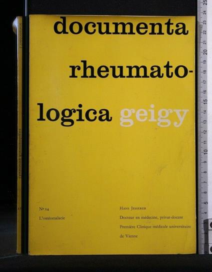 Documenta Rheumatologica N° 14 - Hans Jesserer - copertina