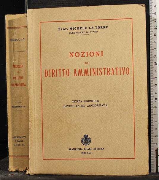 Nozioni di diritto amministrativo - Michele La Torre - copertina