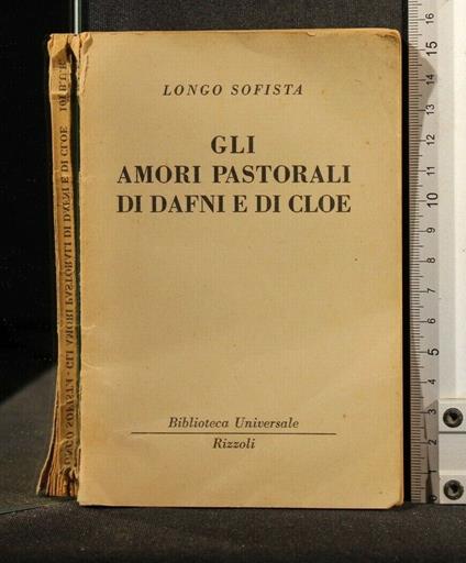 Gli Amori Pastorali di Dafni e di Cloe - Longo Sofista - copertina