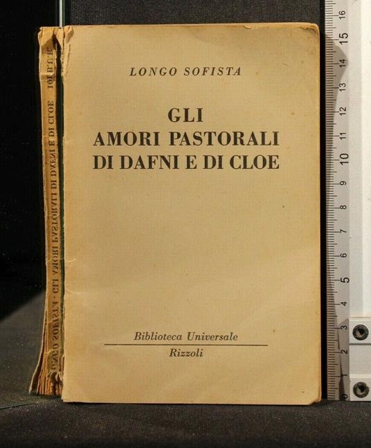 Gli Amori Pastorali di Dafni e di Cloe - Longo Sofista - copertina