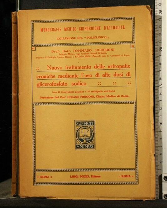 Nuovo Trattamento Delle Artropatie Croniche Mediante L'Uso Di - Tommaso Lucherini - copertina