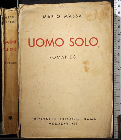 Uomo solo - Mario Massa - copertina