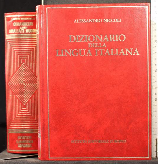 Dizionario della lingua italiana - Alessandro Niccoli - copertina
