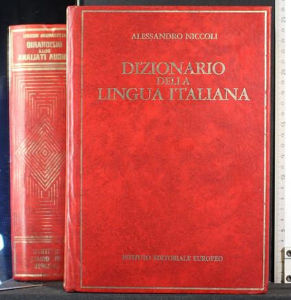 Dizionario della lingua italiana - Alessandro Niccoli - copertina