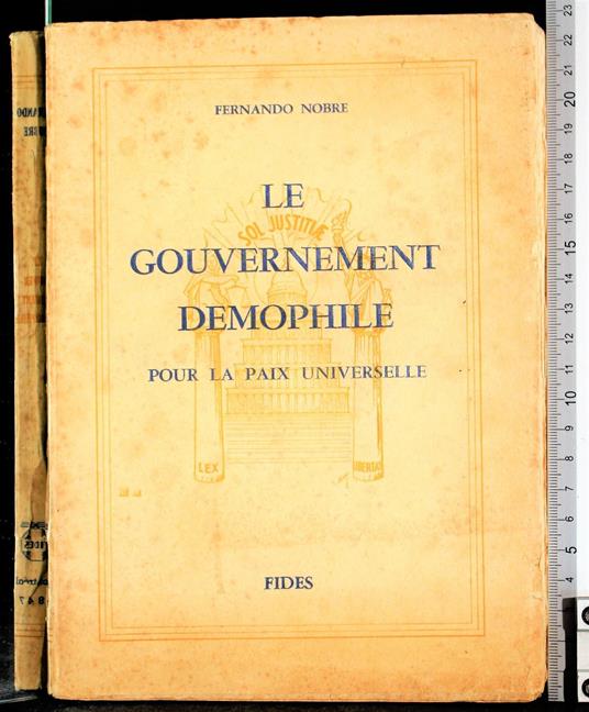 Le Gouvernement Demophile - Fernando Nobre - copertina