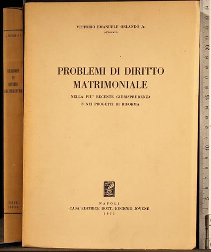 Problemi di diritto matrimoniale - Orlando - copertina