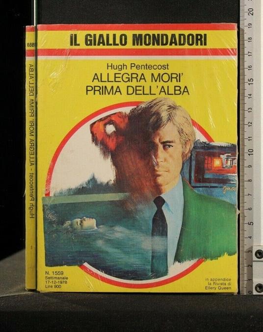 Allegra Morì Prima Dell'Alba - Hugh Pentecost - copertina