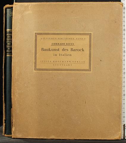 Baukunst Und Dekorative Sculptur Der Barockzeit In - Ricci - copertina