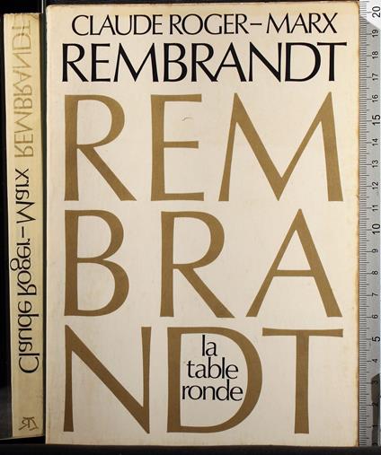 Rembrandt - Claude Roger-Marx - copertina