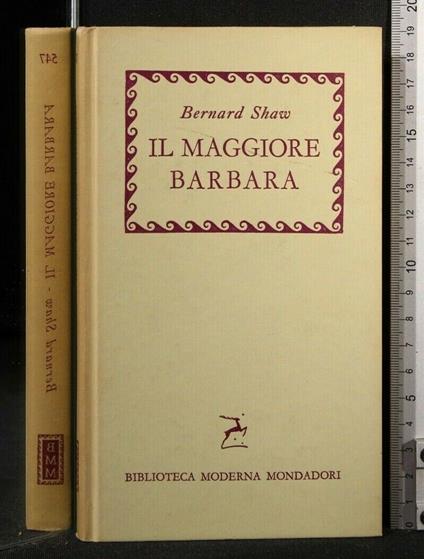 Il Maggiore Barbara - Bernard Shaw - copertina