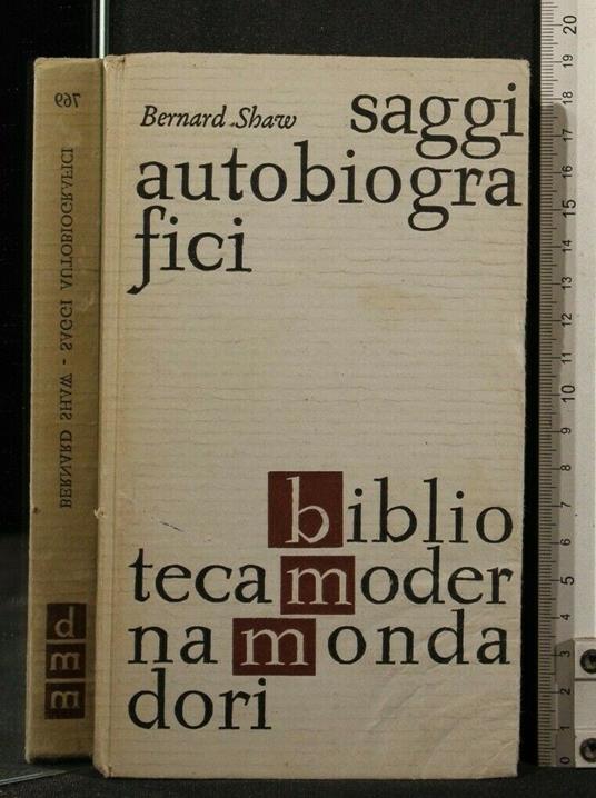 Saggi Autobiografici - Bernard Shaw - copertina