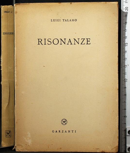 Risonanze - Luigi Talamo - copertina