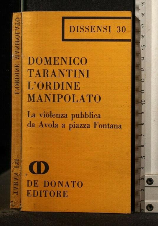 L' Ordine Manipolato - Domenico Tarantini - copertina