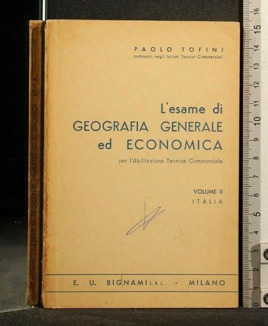 L' Esame di Geografia Generale Ed Economica Volume 2 - Paolo Tofini - copertina