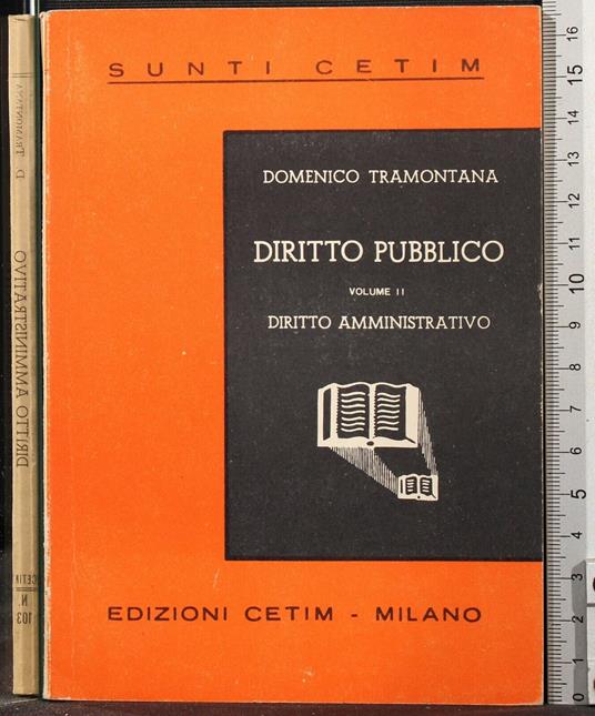 Sunti Cetim. Diritto Pubblico. Vol - Domenico Tramontana - copertina