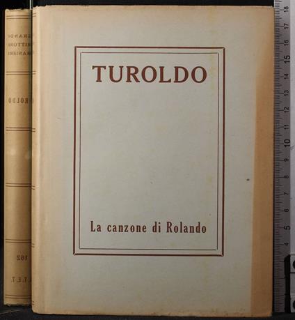 I grandi scrittori stranieri. La canzone di Rolando - Turoldo - copertina