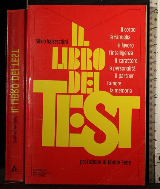 Il libro dei test - Silvio Valseschini - copertina