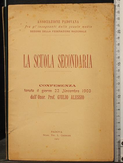 La scuola secondaria - copertina