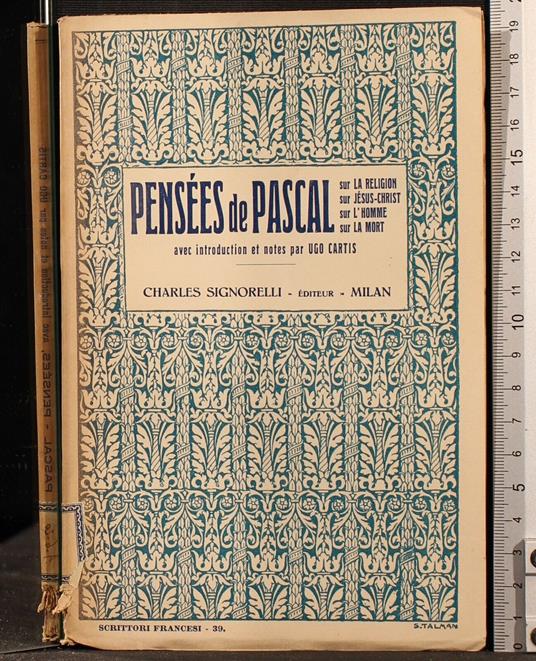 Pensees de Pascal - copertina