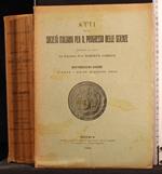 Atti società italiana progresso delle scienze. 14a riunione