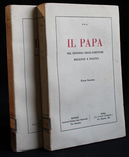 Il papa. Parte prima e seconda - copertina