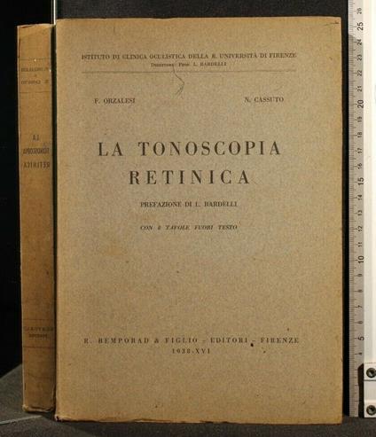 La Tonoscopia Retinica - copertina