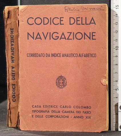 Codice della navigazione - copertina