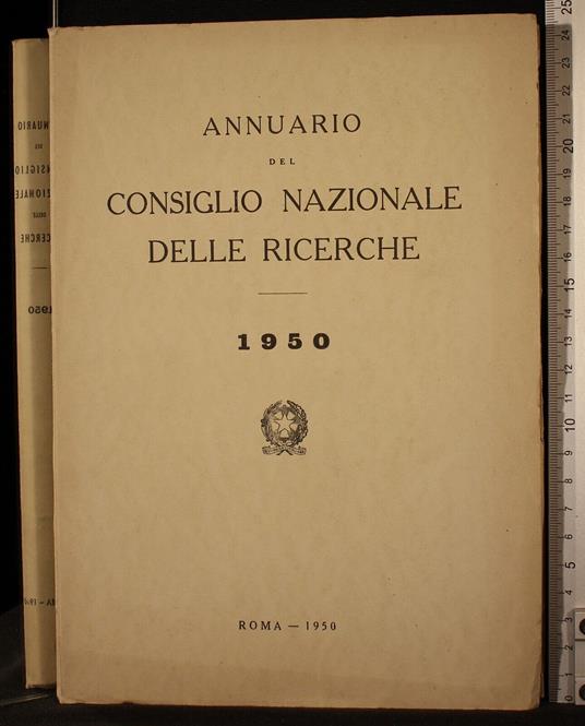 Annuario consiglio nazionale delle ricerche 1950 - copertina