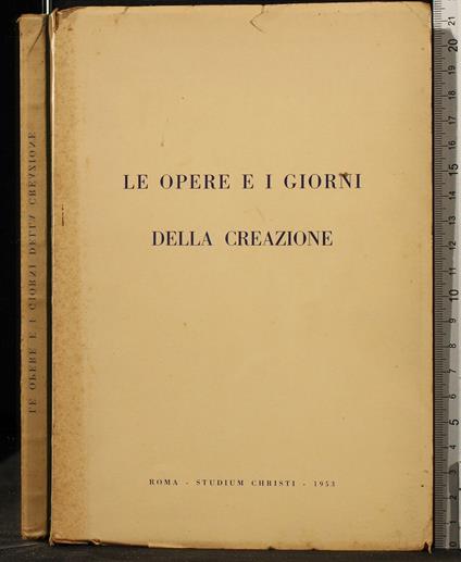 Le Opere e I Giorni Della - copertina