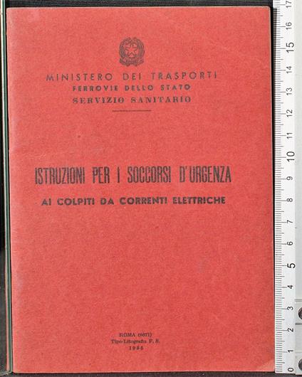 Istruzioni per i soccorsi d'urgenza - copertina