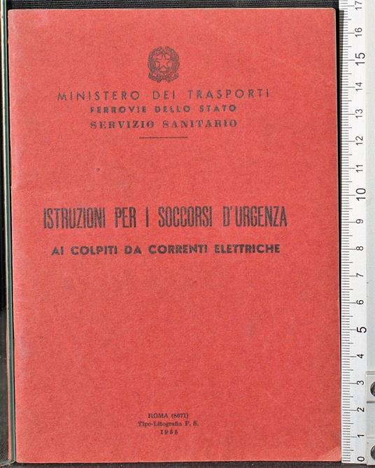 Istruzioni per i soccorsi d'urgenza - copertina