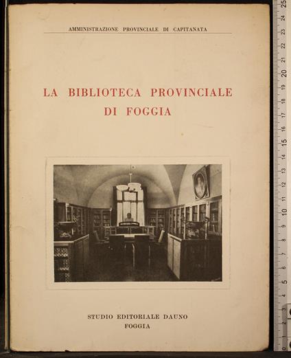 La biblioteca provinciale di Foggia - copertina