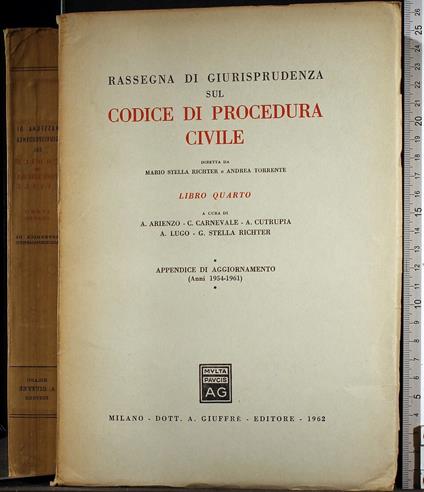 Codice di procedura civili, Libro quarto - copertina