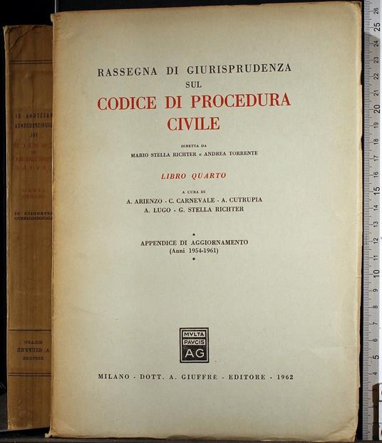 Codice di procedura civili, Libro quarto - copertina