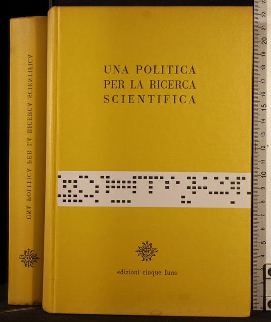 Una politica per la ricerca scientifica - copertina